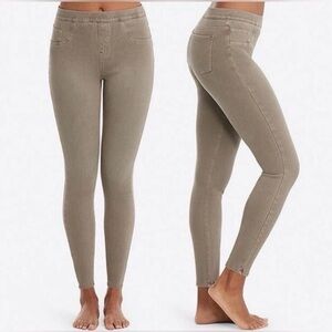 SPANX Women's Jean-ish Ankle Denim Leggings - Earthy Taupe - Sz L